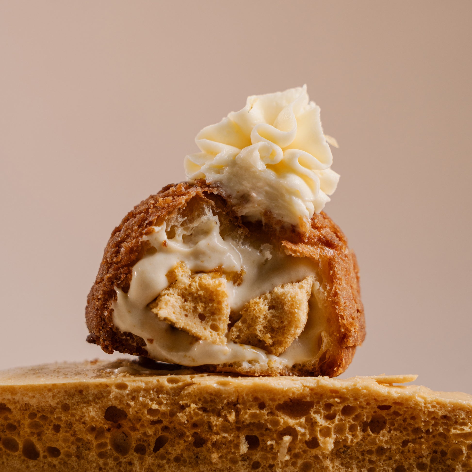 Honeycomb Chrysanthemum Choux au Craquelin