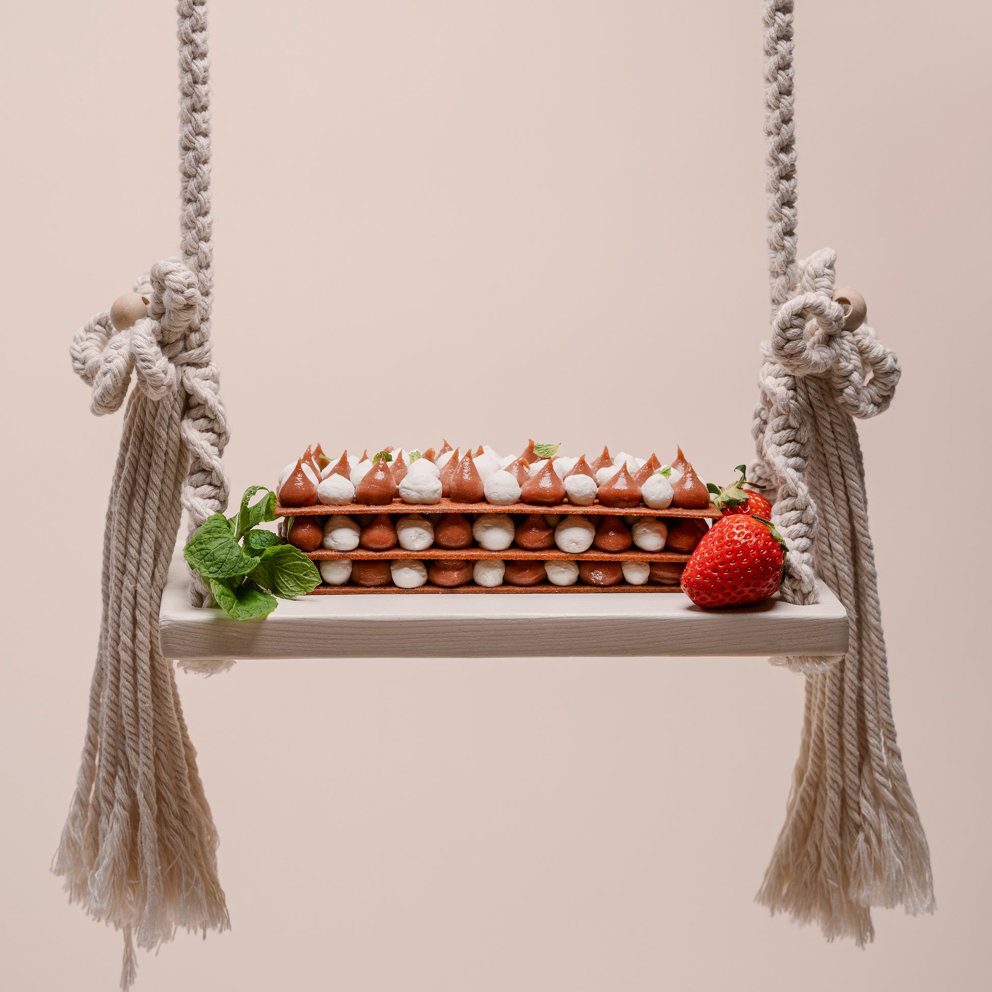 Strawberry Mint Mille-Feuille Tart